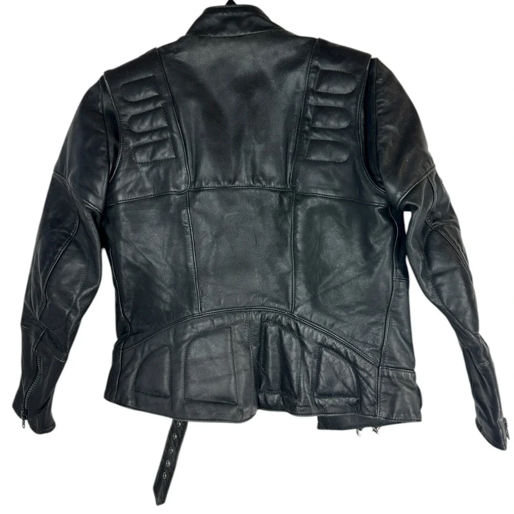 Vintage Hein Gericke x Harley Davidson Leather Motorcycle Jacket Double Zipper - Picture 4 of 16
